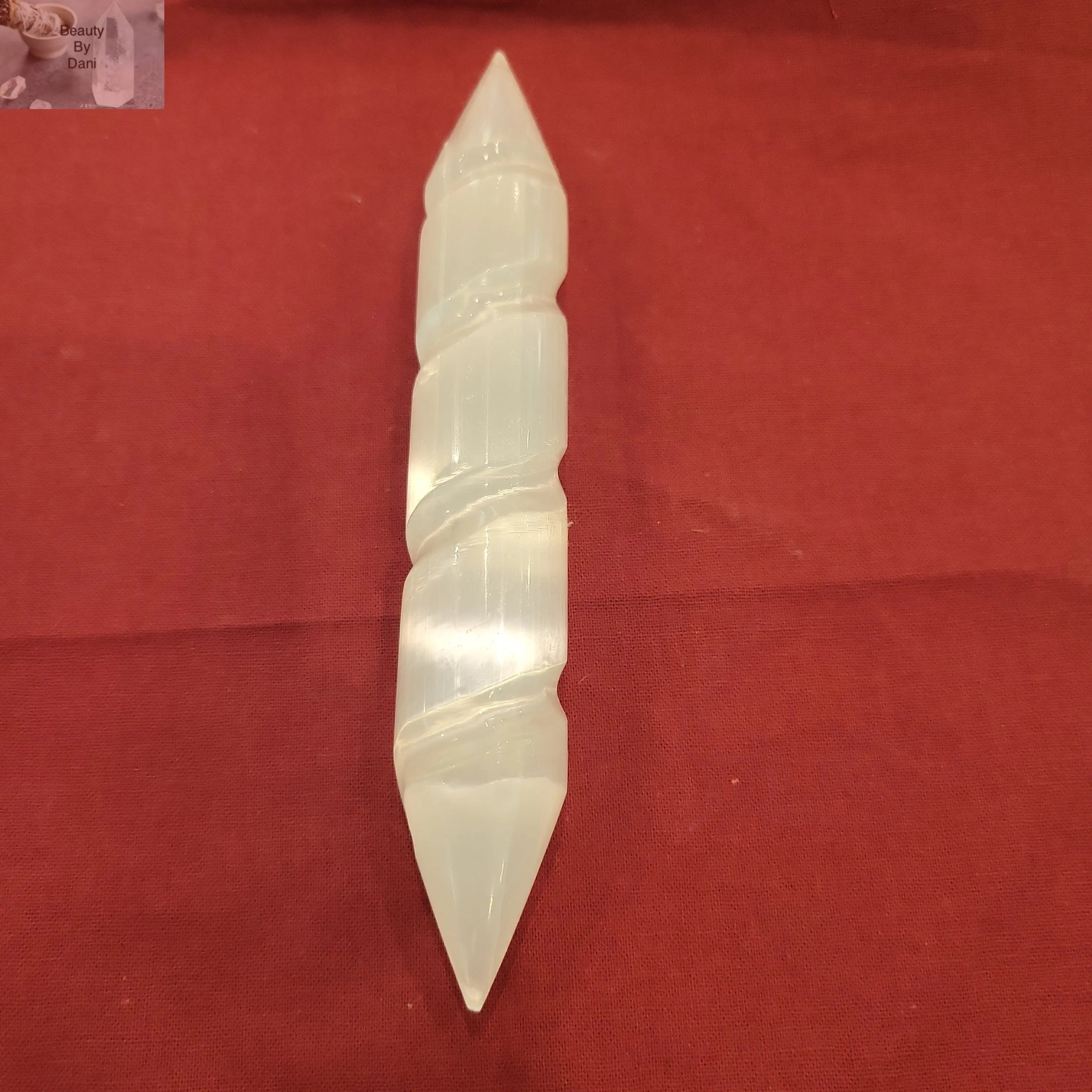 Labradorite and Selenite Crystal Wands