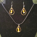 Citrine Earrings and Necklace Set