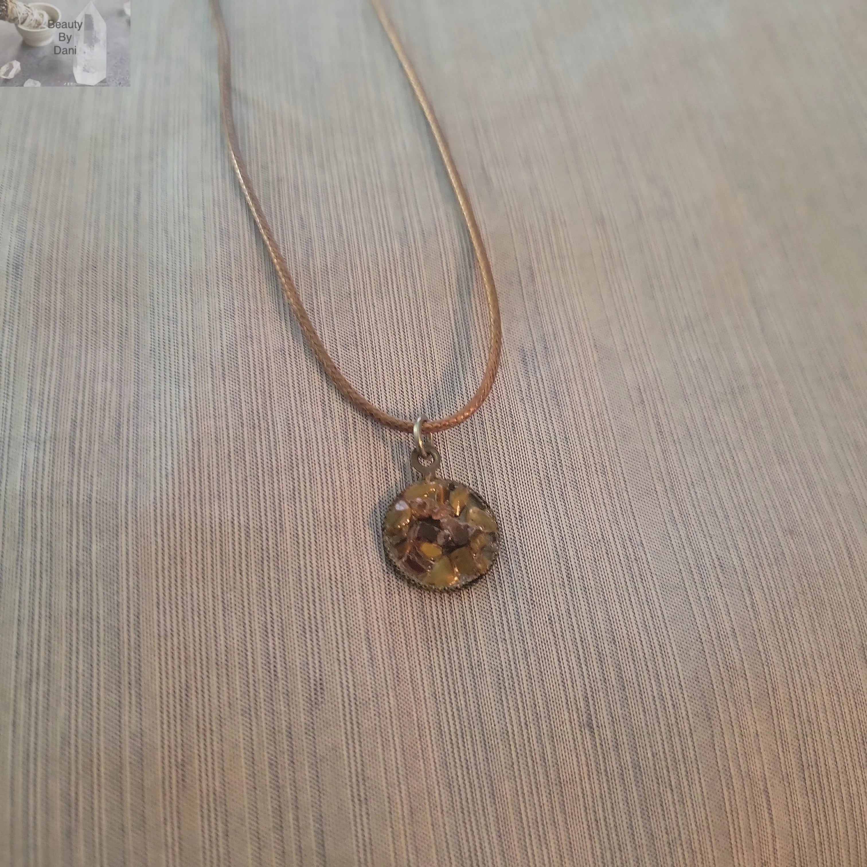 Tiger's Eye Small Pendant Necklace