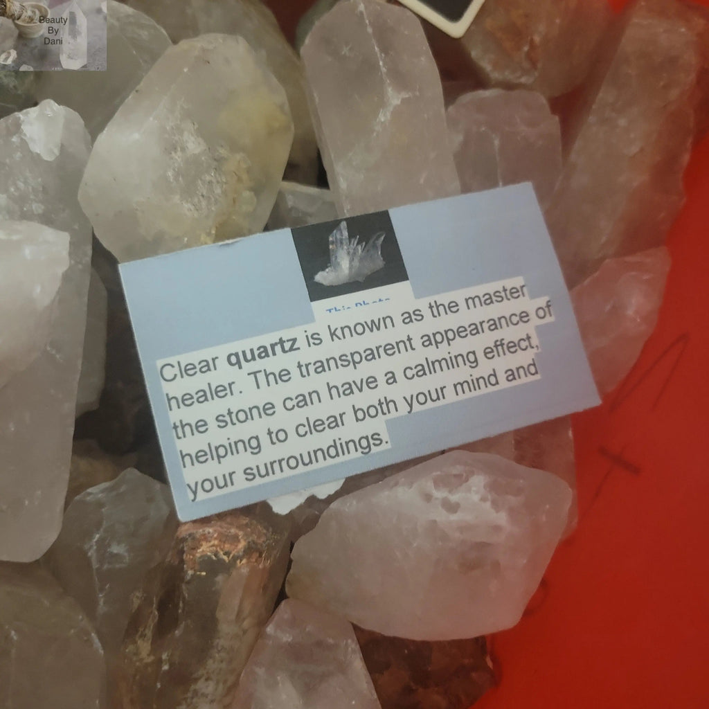 Raw Clear Quartz Gemstone for Jewelry Making