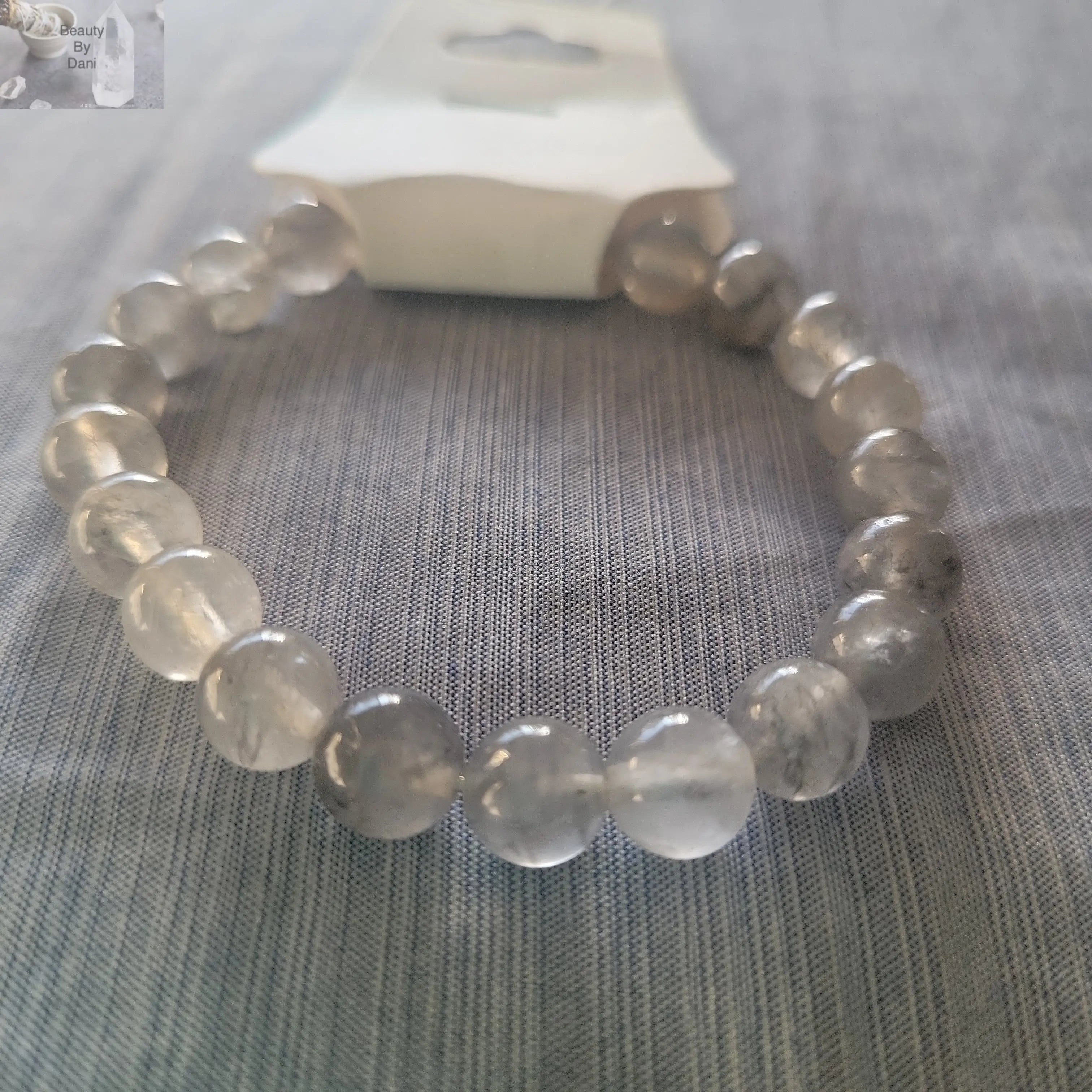 Rutillated Quartz Bracelet - Natural Gemstone Jewelry