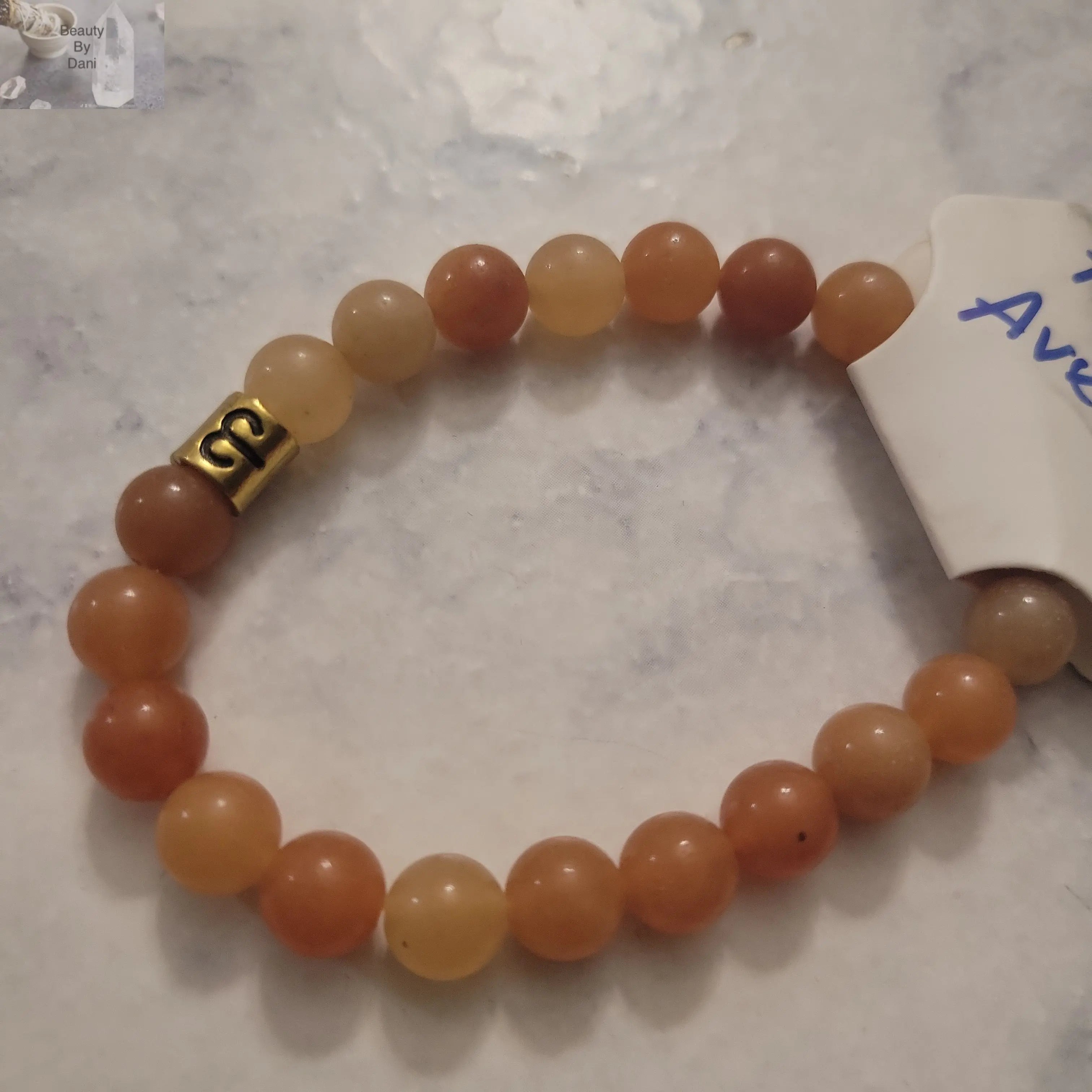 Red Aventurine Bracelet for Aries - 8mm Beads