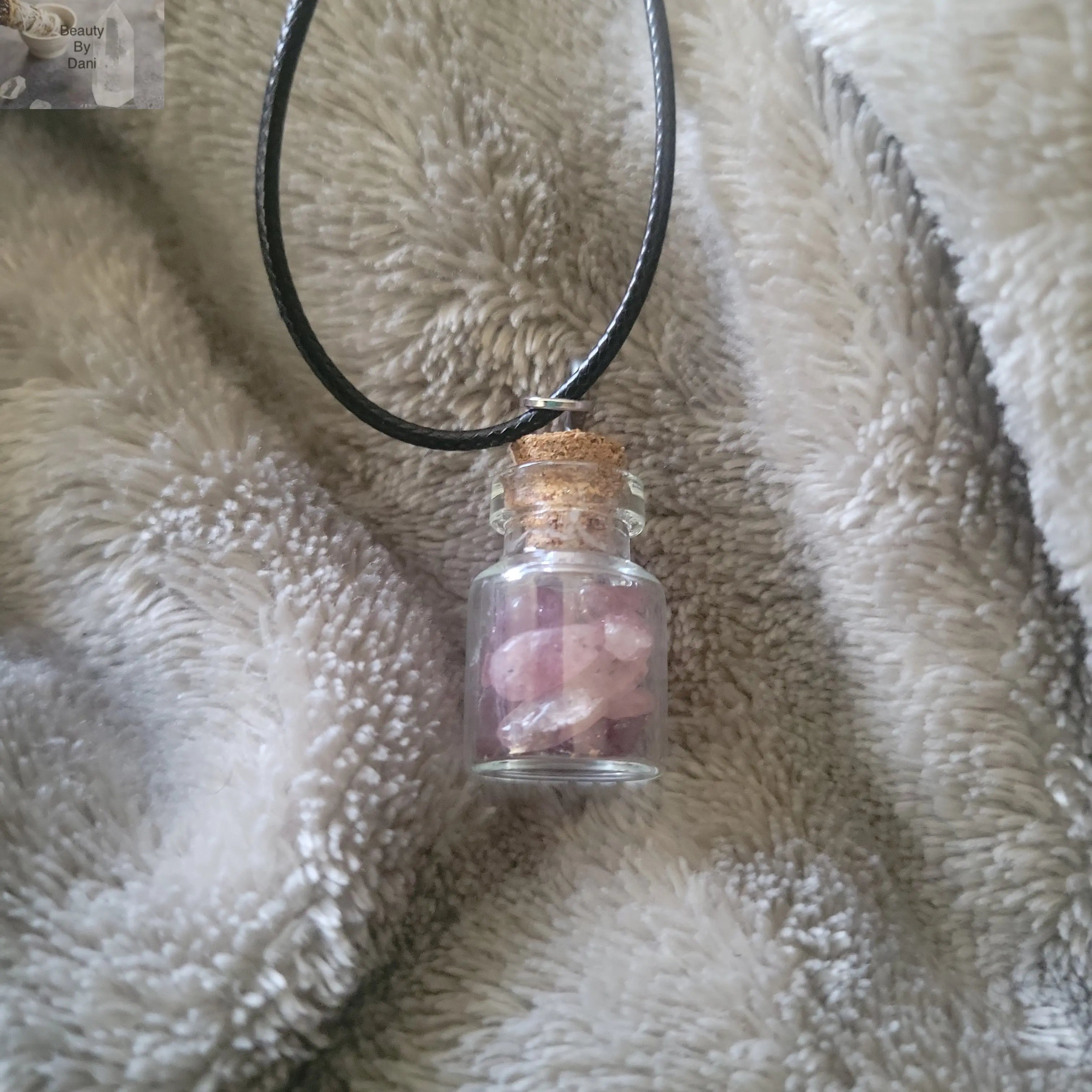 Strawberry Quartz Pendant Necklace