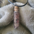 Strawberry Quartz Crystal Necklace