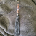 Pink Aventurine Tassel Necklace