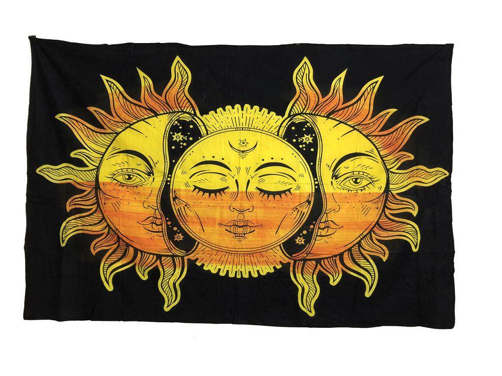 Celestial Sun Face - Tapestry | Tapestry | Wiccan Center