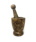 Wooden M&P Hamsa | Mortar & Pestle | Wiccan Center