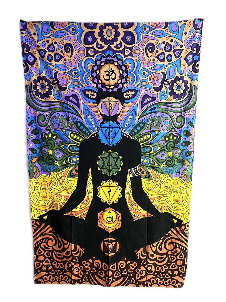 Indian 7 Chakra Multi-Color - Tapestry (60x90) | Tapestry | Wiccan Center