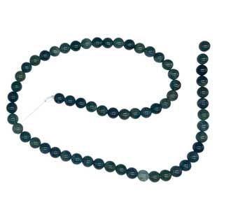 6mm Moss Agate Beads 6pk | Beads | Wiccan Center