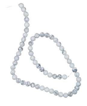 6mm Howlite Beads 6pk | Beads | Wiccan Center