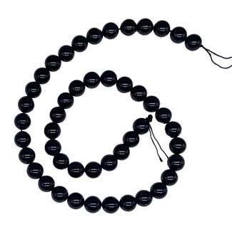 8mm Black Tourmaline Beads 6pk | Beads | Wiccan Center