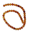8mm Carnelian Beads 6pk | Beads | Wiccan Center