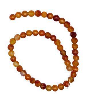 8mm Carnelian Beads 6pk | Beads | Wiccan Center