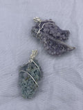 Wire-Wrapped Grape Agate Necklace | Jewelry-Necklace | Wiccan Center
