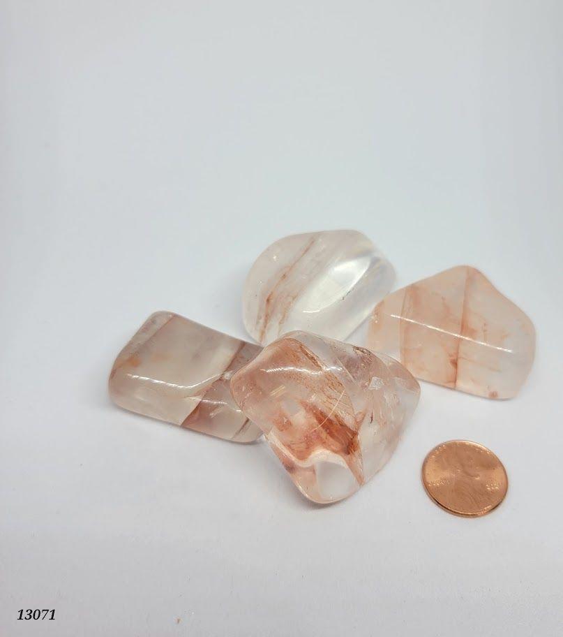 Orange Elestial Quartz A Lg | Tumbled Gemstone | Wiccan Center
