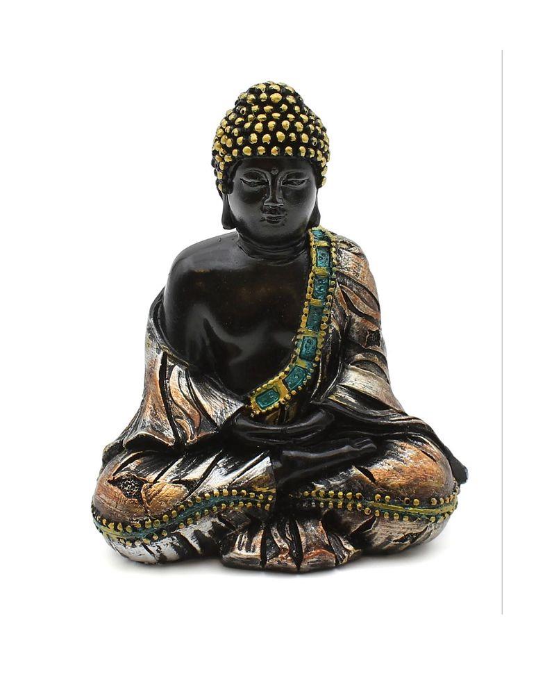 Meditating Buddha with Colored Robe - Statue | Statue | Wiccan Center