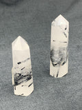 Quartz with Black Tourmaline Obelisk - B Quality (40-99g) | Point | Wiccan Center