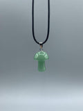 Green Aventurine Mushroom Necklace | Jewelry-Necklace | Wiccan Center