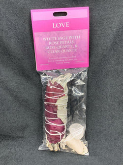 Love/Sage Gemstone Set | Smudge | Wiccan Center