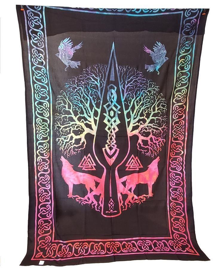 Celtic Athame Wolf - Tapestry (72x108) | Tapestry | Wiccan Center