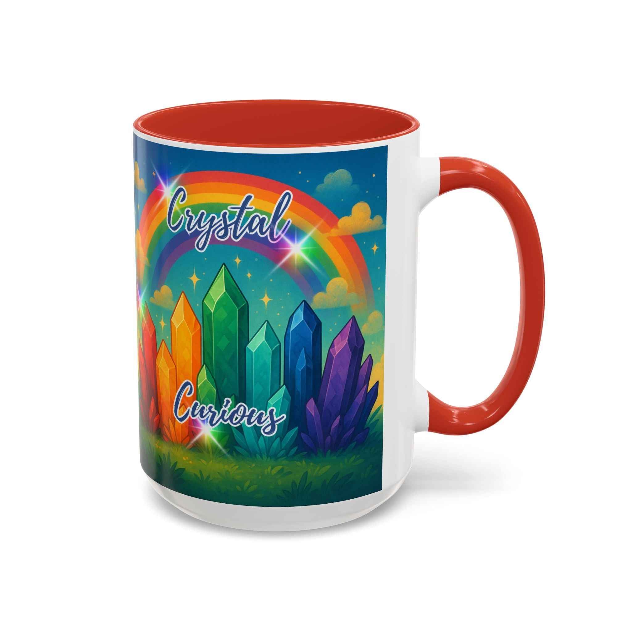 Coffee Mug - Rainbow Crystal Curious | Mug | Wiccan Center
