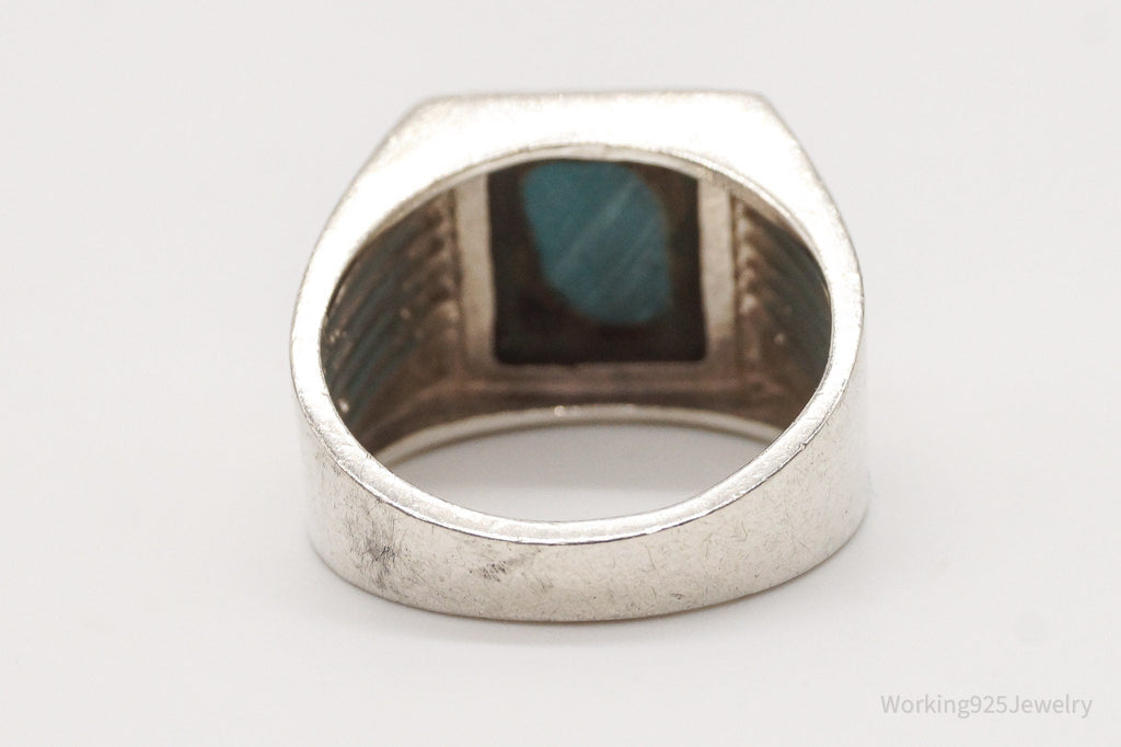 Vintage Blue Turquoise Sterling Silver Ring - Size 9.25 | Jewelry > Rings | Wiccan Center
