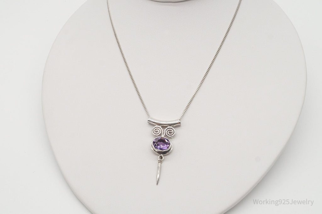 Vintage Designer Sajen Amethyst Sterling Silver Necklace | Jewelry > Necklaces > Pendants | Wiccan Center