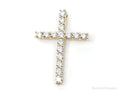 Vintage Cubic Zirconia Gold Vermeil Cross Sterling Silver Pendant | Jewelry > Necklaces > Pendants | Wiccan Center