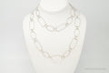 Long Designer Silpada Oval Link Textured Sterling Silver Necklace | Jewelry > Necklaces > Pendants | Wiccan Center