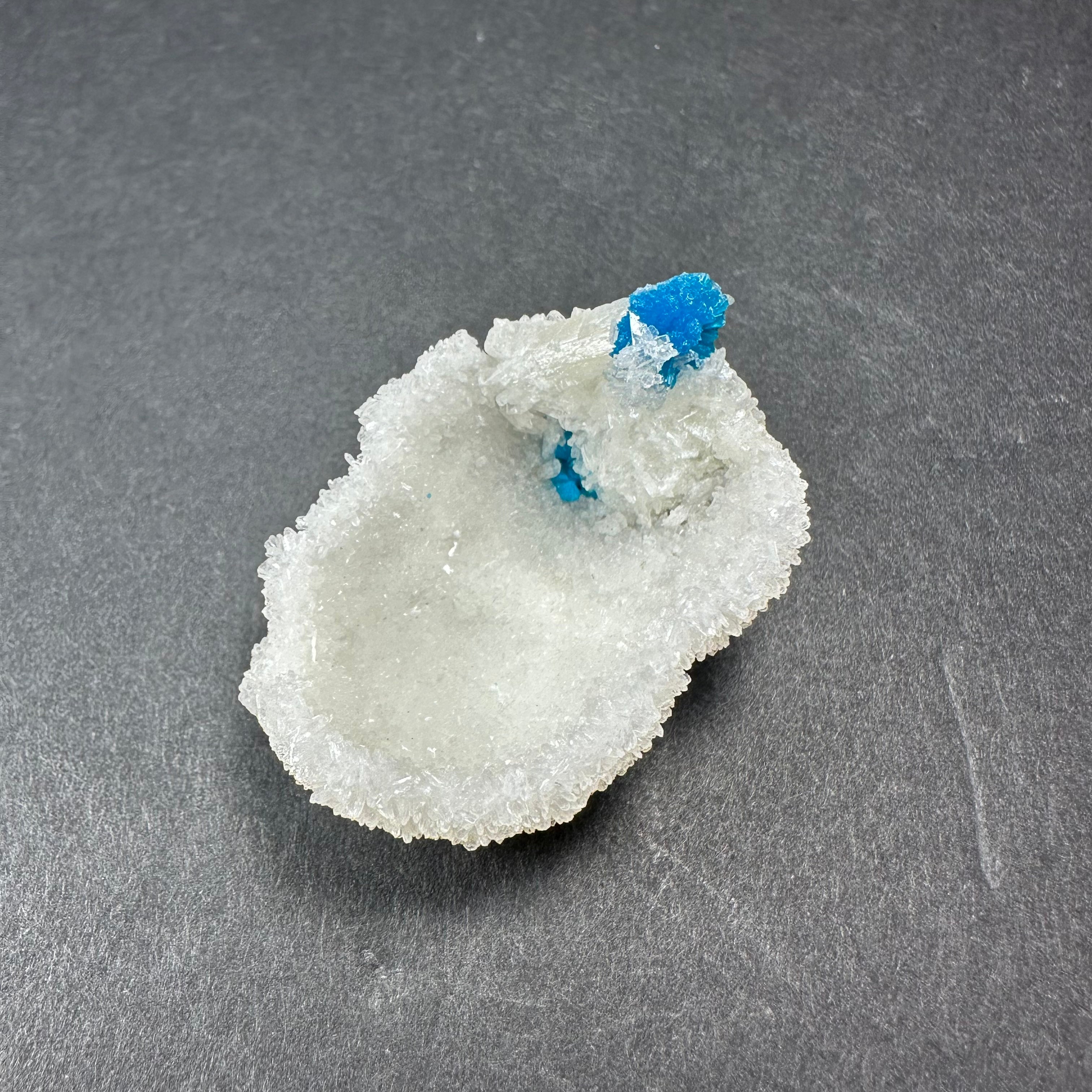 Cavansite Ball 'Floaters' on Stilbite SM from Maharashtra, Pune, India | Minerals | Wiccan Center
