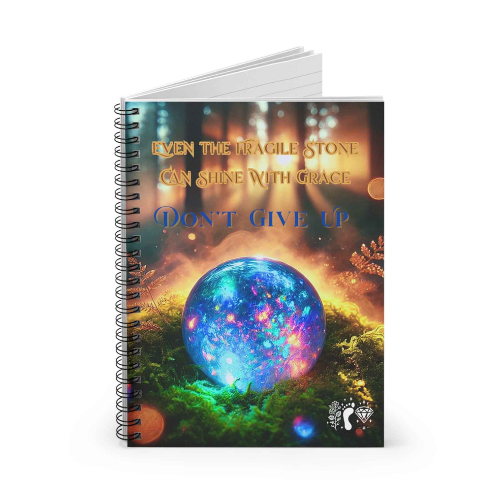 Notebook Spiral 'Fragile Stone' Opal | Paper products | Wiccan Center