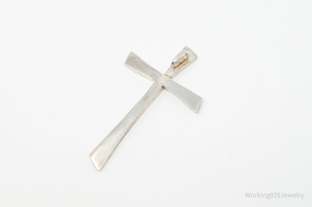 Vintage Large Designer DEPP Cross Sterling Silver Necklace Pendant | Jewelry > Necklaces > Pendants | Wiccan Center
