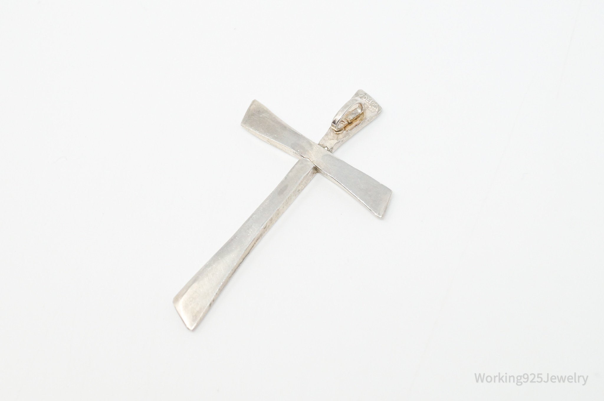 Vintage Large Designer DEPP Cross Sterling Silver Necklace Pendant | Jewelry > Necklaces > Pendants | Wiccan Center