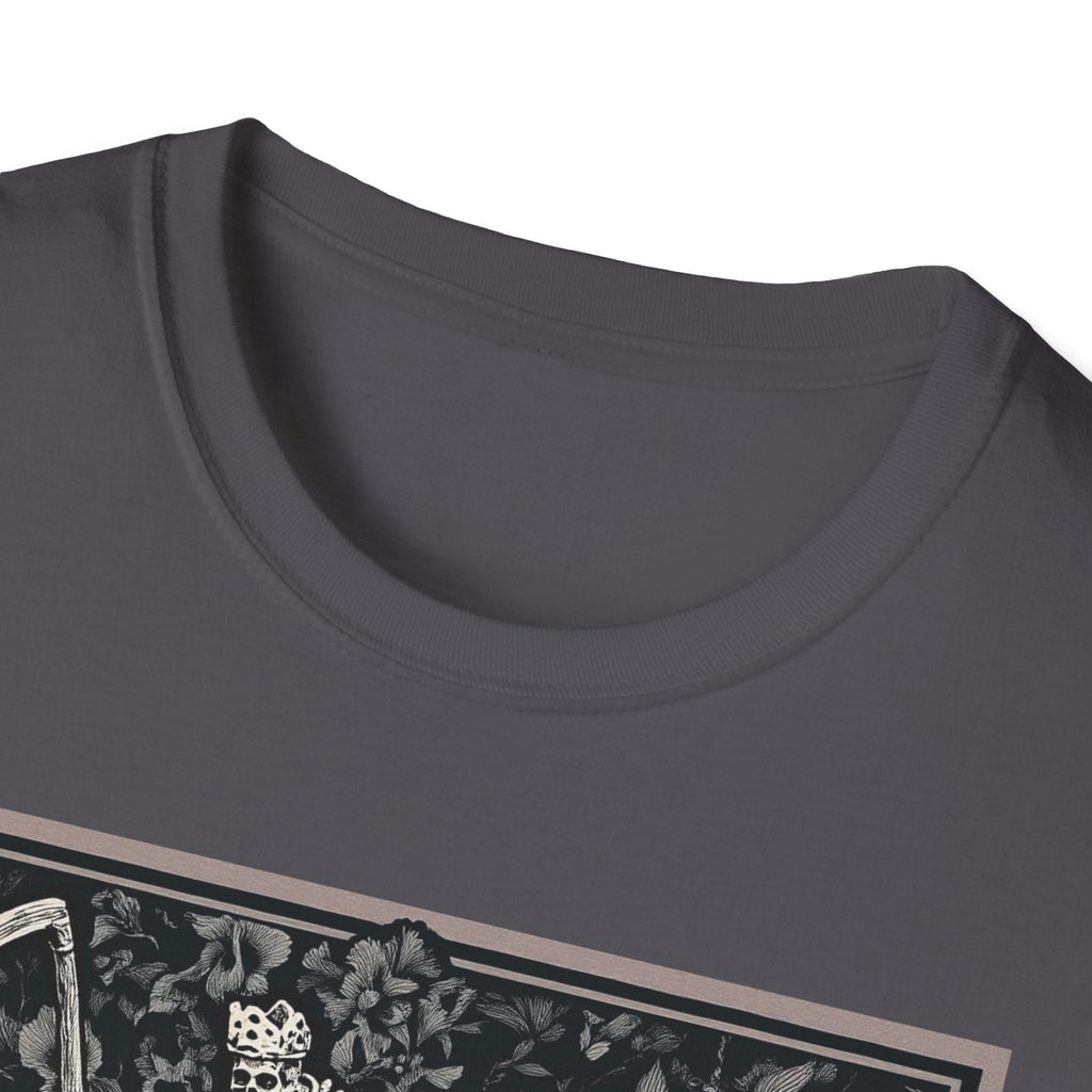 Triumph of Death Shirt | Grim Reaper Tee by Dellamorte | Four Horsemen Memento Mori Halloween Art T-Shirt | Dark Medieval Gothic Apparel