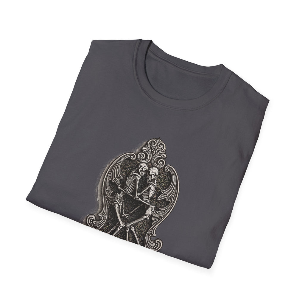 Amor Aeternus Shirt | Skeleton Lovers Tee by Dellamorte | Eternal Love Death Art T-Shirt | Dark Romance Gothic Apparel
