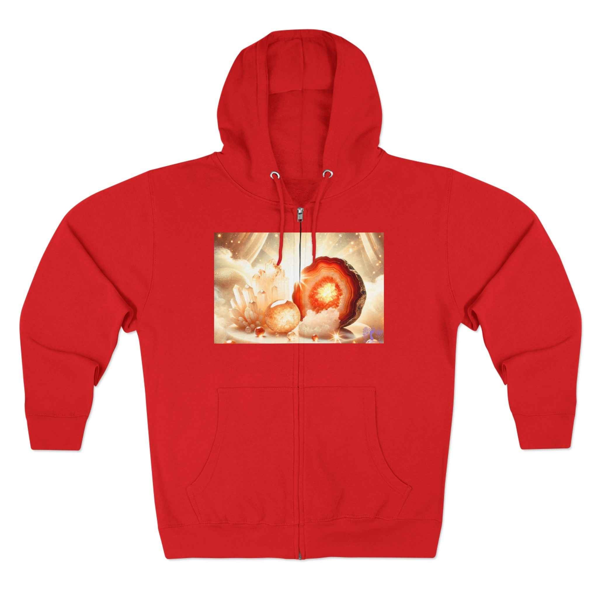 Warm Geode Zipped Hooded Sweater | Hoodie | Wiccan Center