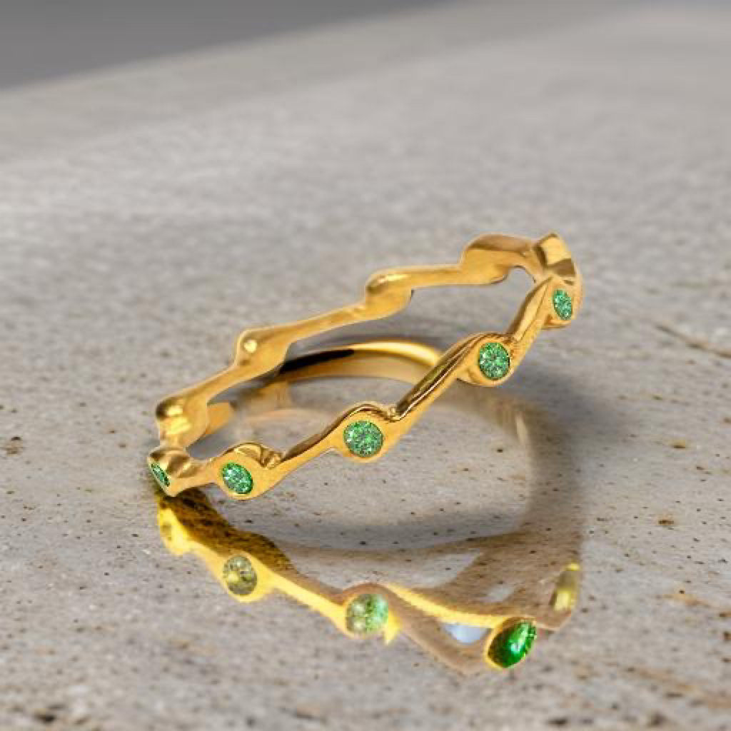 Peridot Birthstone Stacker Ring | Rings | Wiccan Center
