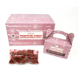 Satya Positive Vibes Backflow Cones | Incense | Wiccan Center