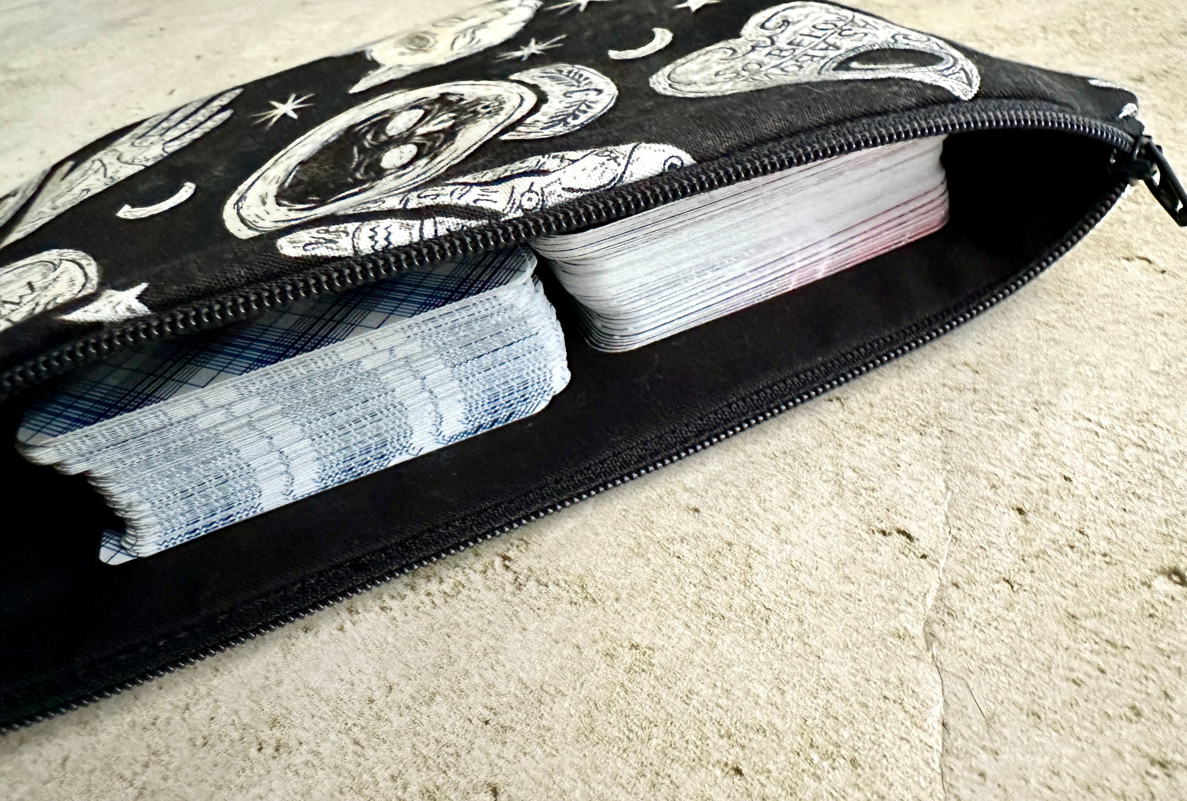 Witchy Tarot Card Bag With Zipper - Tarot Deck Storage Bag | | Wiccan Center