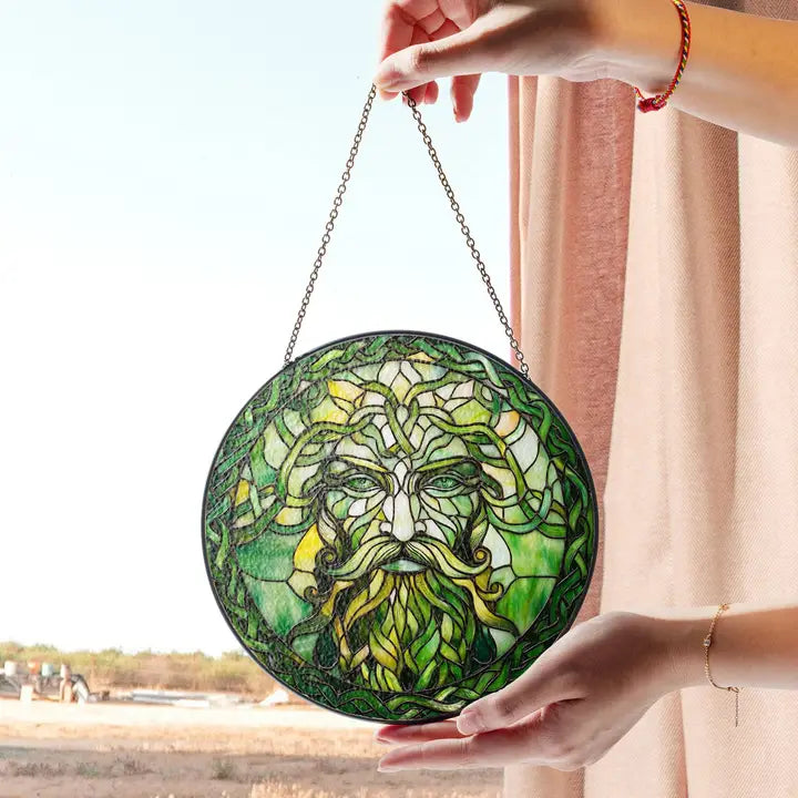 Green Man Suncatcher | Gifts | Wiccan Center