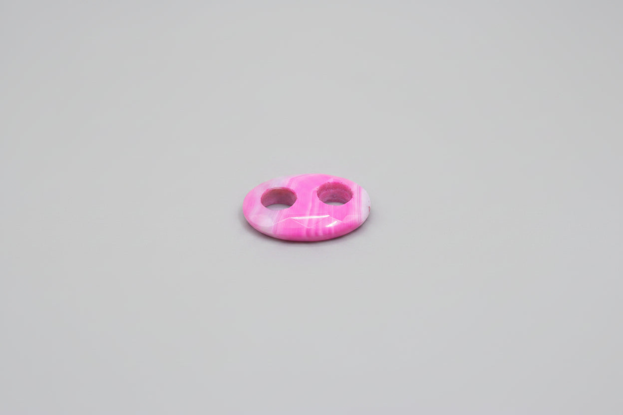 Pink Agate Bead Pendant