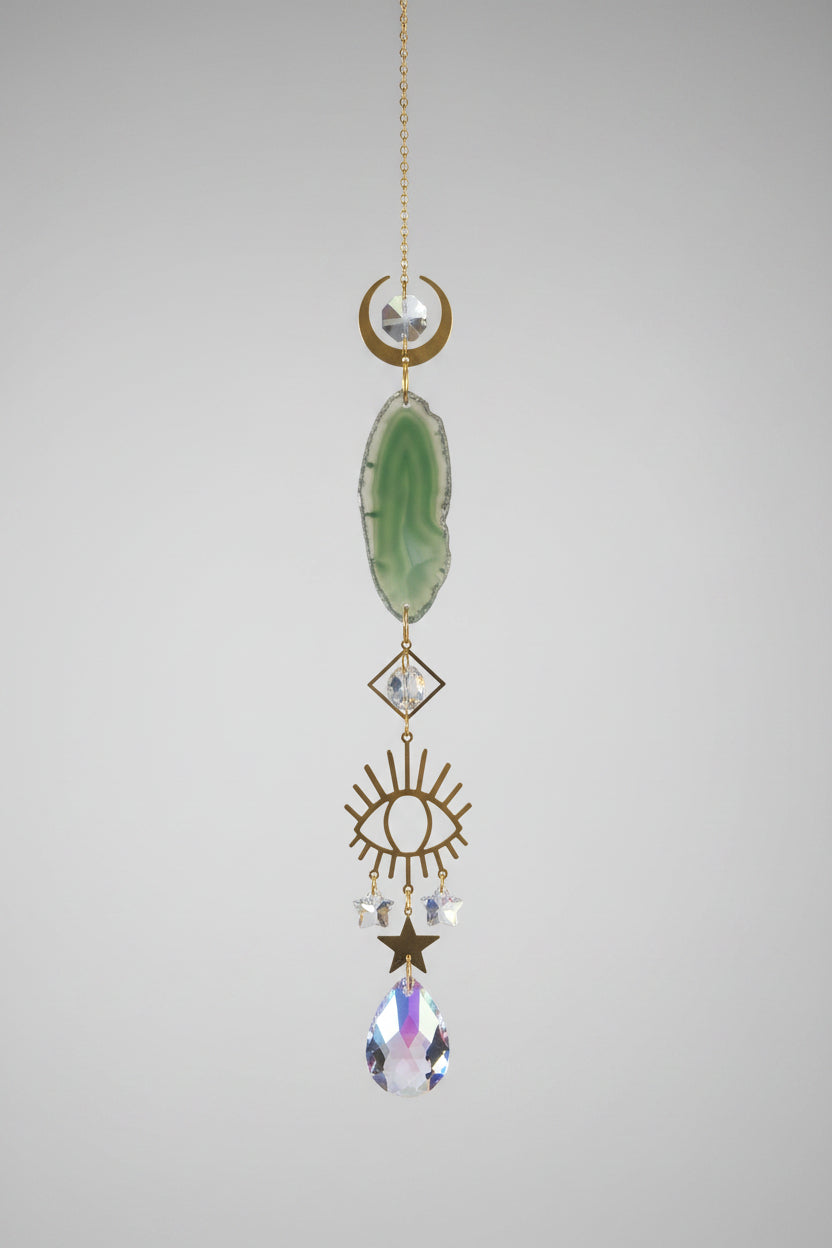 Green Agate Suncatcher