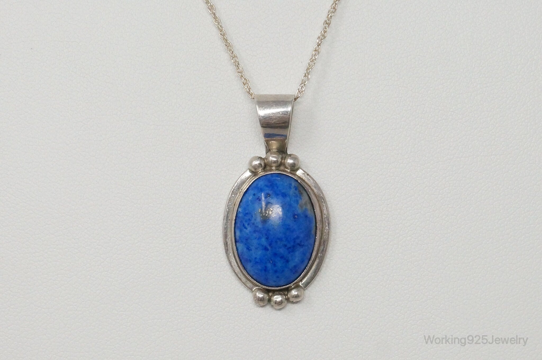 VTG Native American Jason Livingston Lapis Lazuli Sterling Silver Necklace | Jewelry > Necklaces > Pendants | Wiccan Center