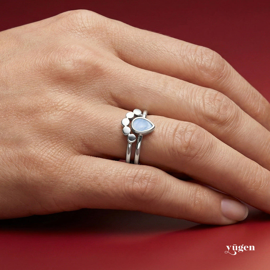Moondrop Moonstone Ring | Ring | Wiccan Center