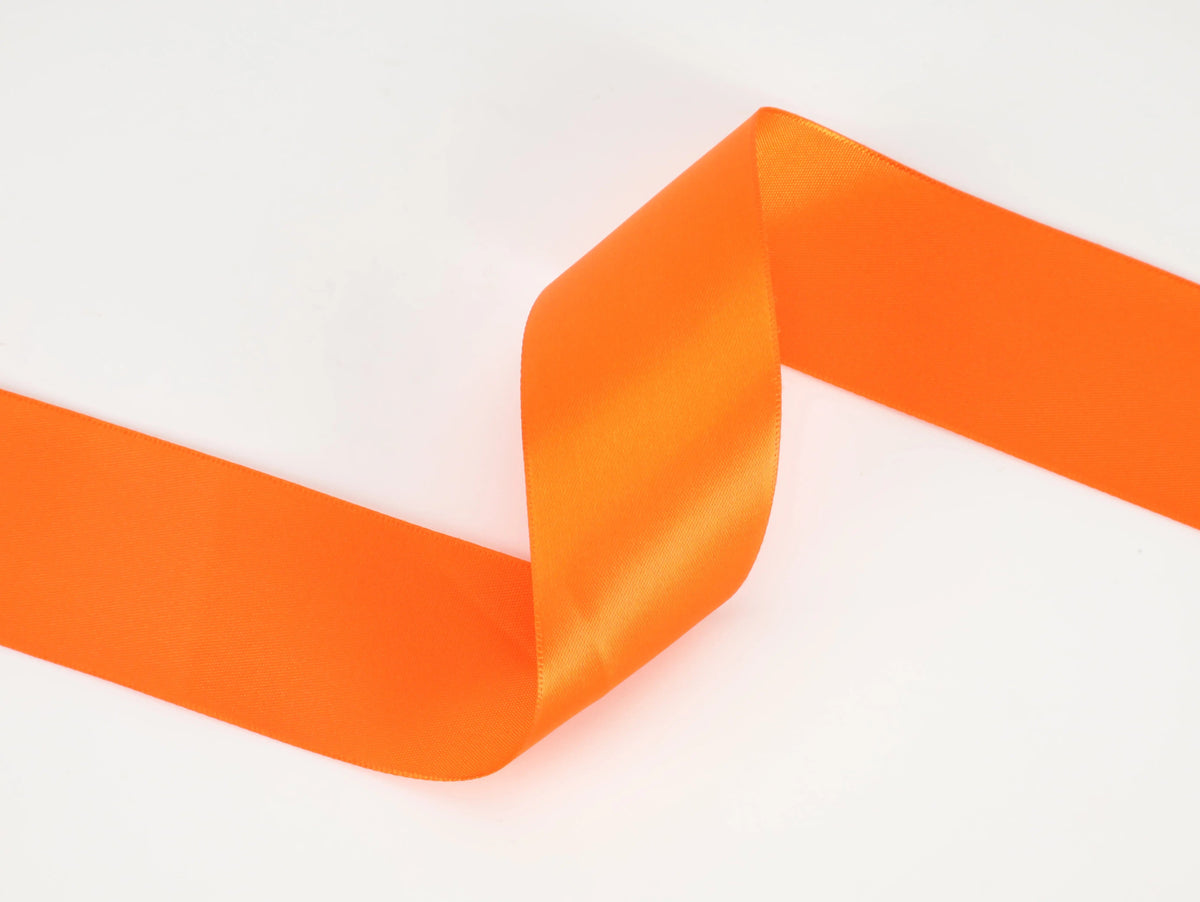 1 1/2" Double Face Satin Ribbon | Torrid Orange (750) | 50 Yard Roll | | Wiccan Center