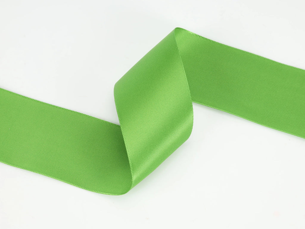 1 1/2" Double Face Satin Ribbon | Kiwi (548) | 50 Yard Roll | | Wiccan Center