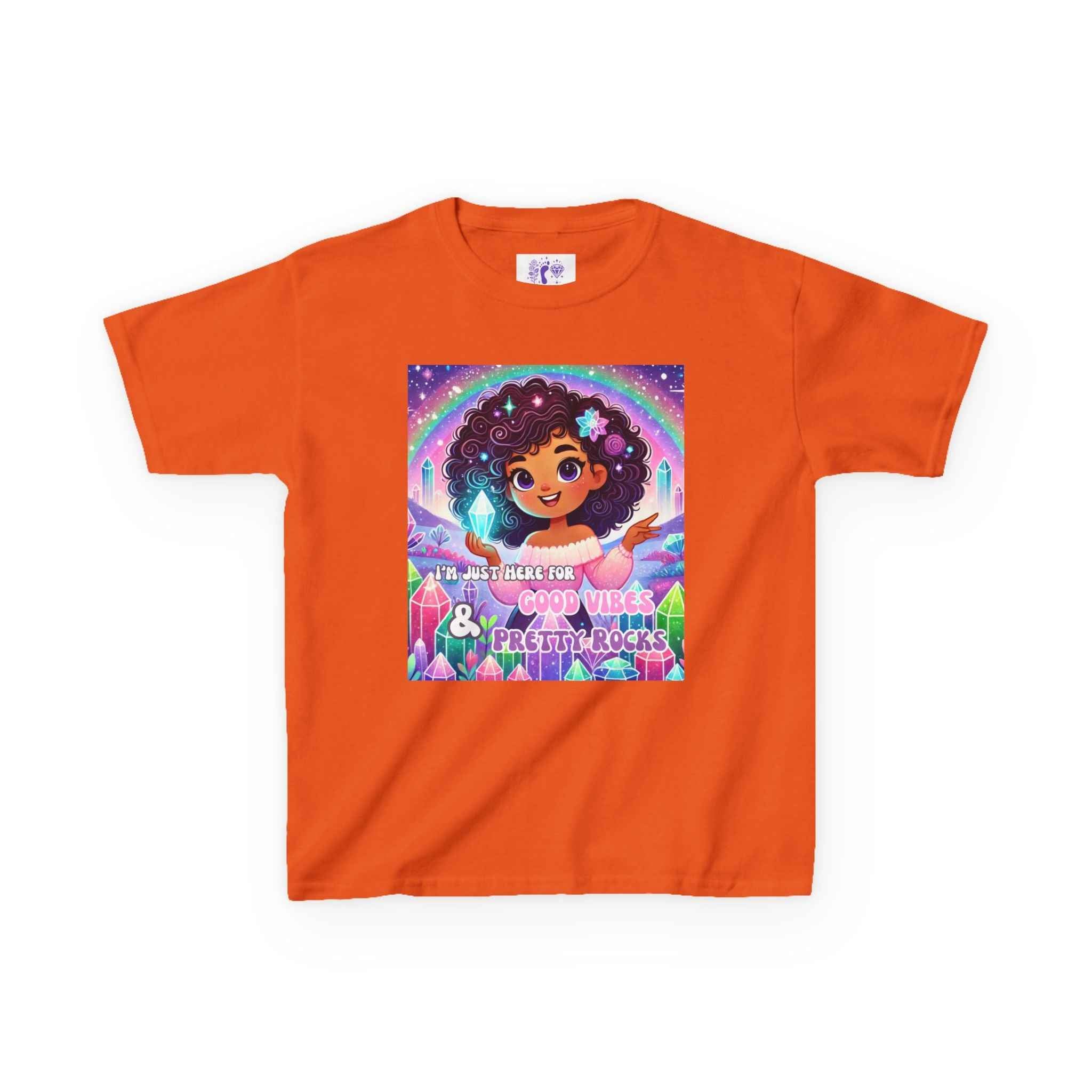 Kids TShirt 'I'm Just Here for Good Vibes and Pretty Rocks' | Kids clothes | Wiccan Center