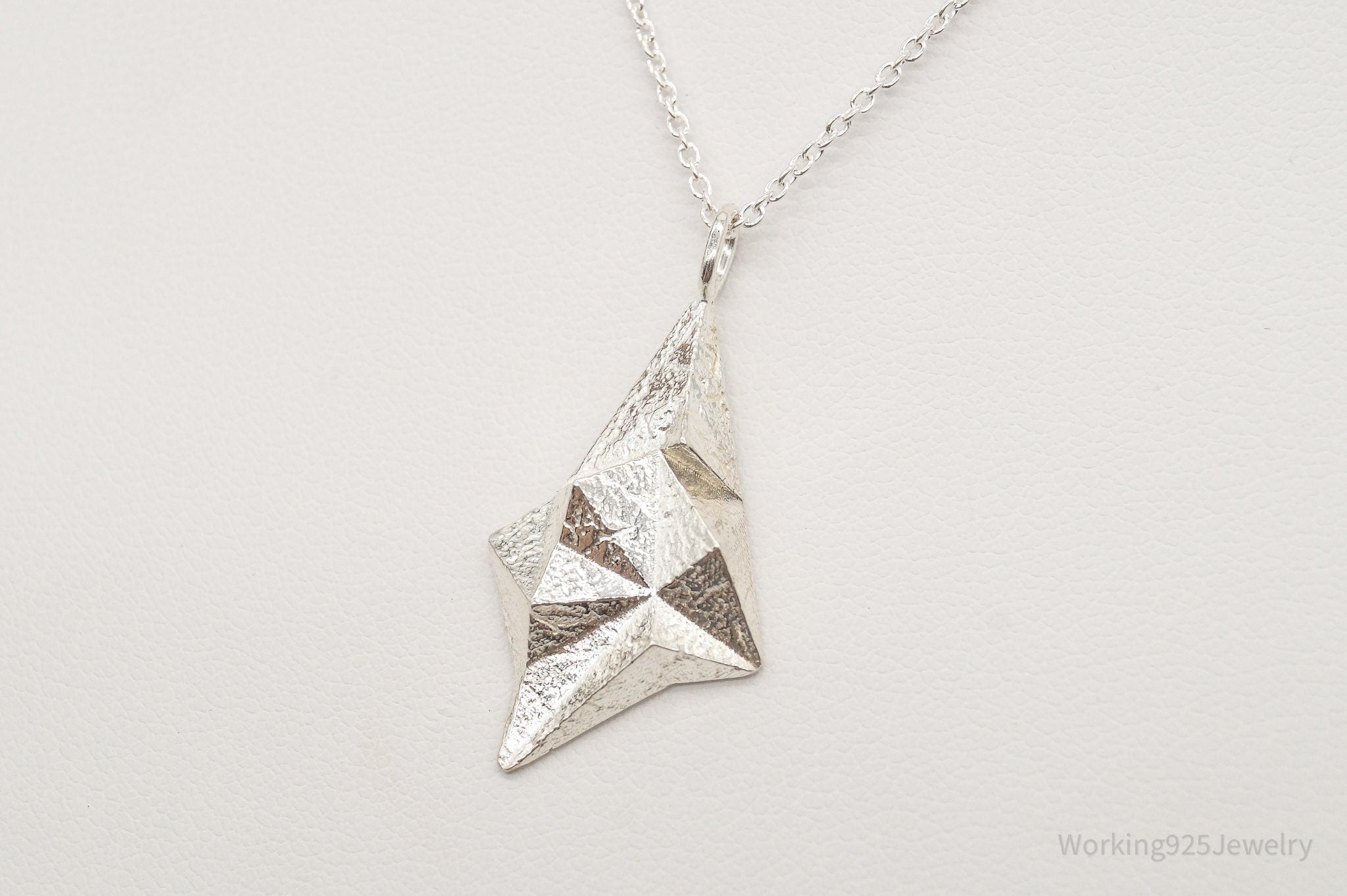 Vintage Modernist 830S Pendant - Sterling Silver Necklace Chain | Jewelry > Necklaces > Pendants | Wiccan Center