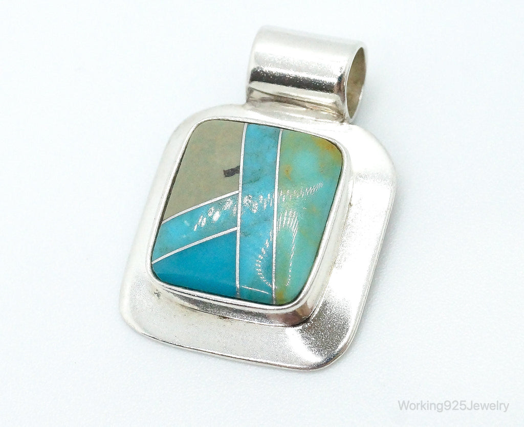Vintage Desert Rose Trading Co Turquoise Sterling Silver Necklace Pendant | Jewelry > Necklaces > Pendants | Wiccan Center