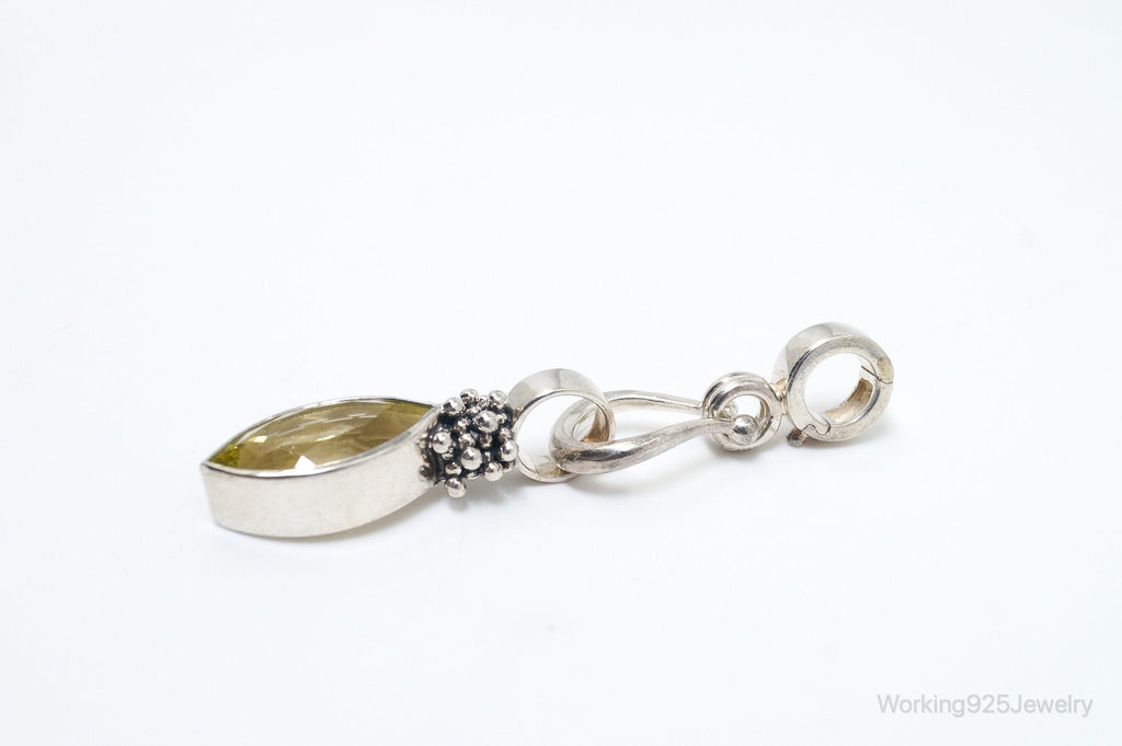 Designer Michael Dawkins Citrine Granulated Sterling Silver Necklace Pendant | Jewelry > Necklaces > Pendants | Wiccan Center